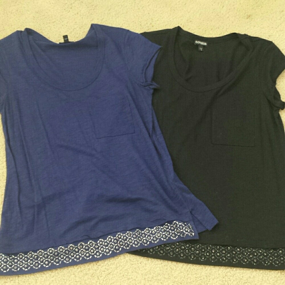 Express Jeweled Shirts